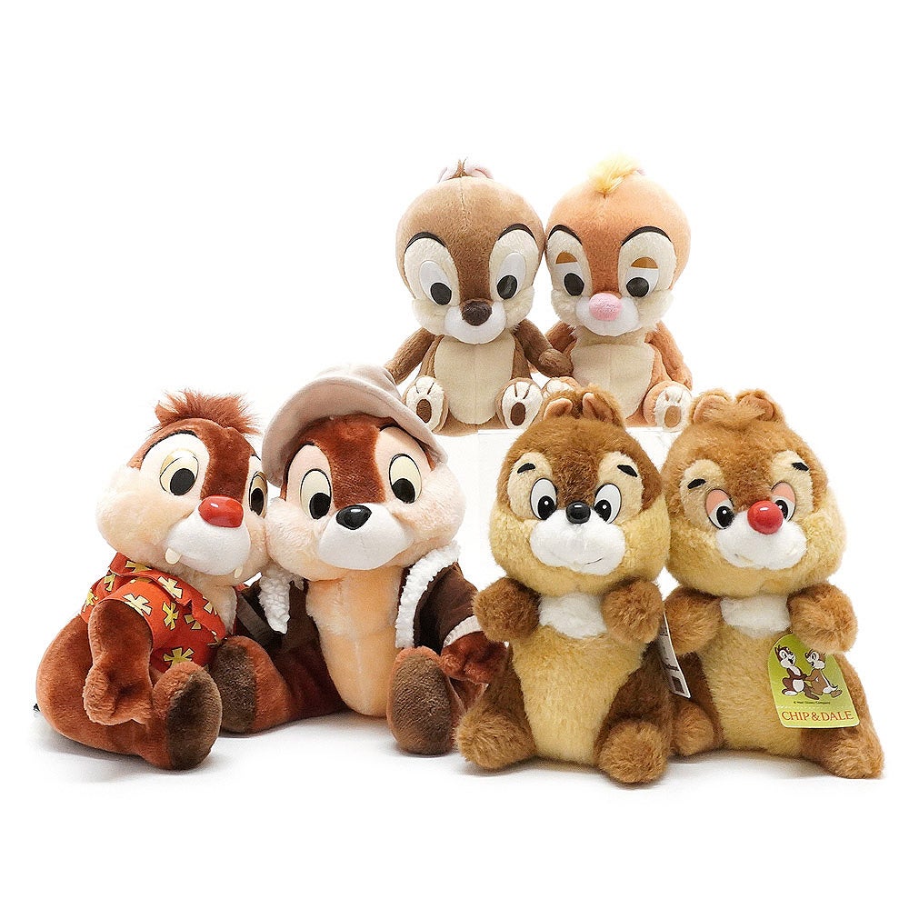 CHIP&DALE/チップとデールのぬいぐるみ2体セットを3種類ピック