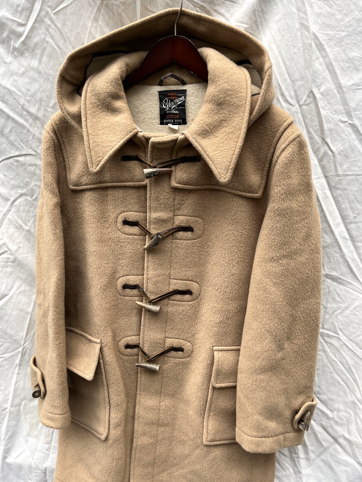 90s GLENOVER ウール ダッフルコート キャメル ベージュ 90s GLENOVER