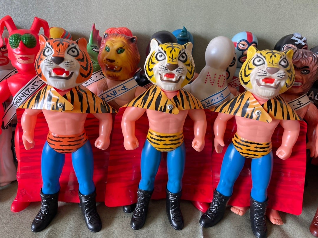当時物中嶋製作所タイガーマスク「グレートゼブラ」ソフビスタンダード