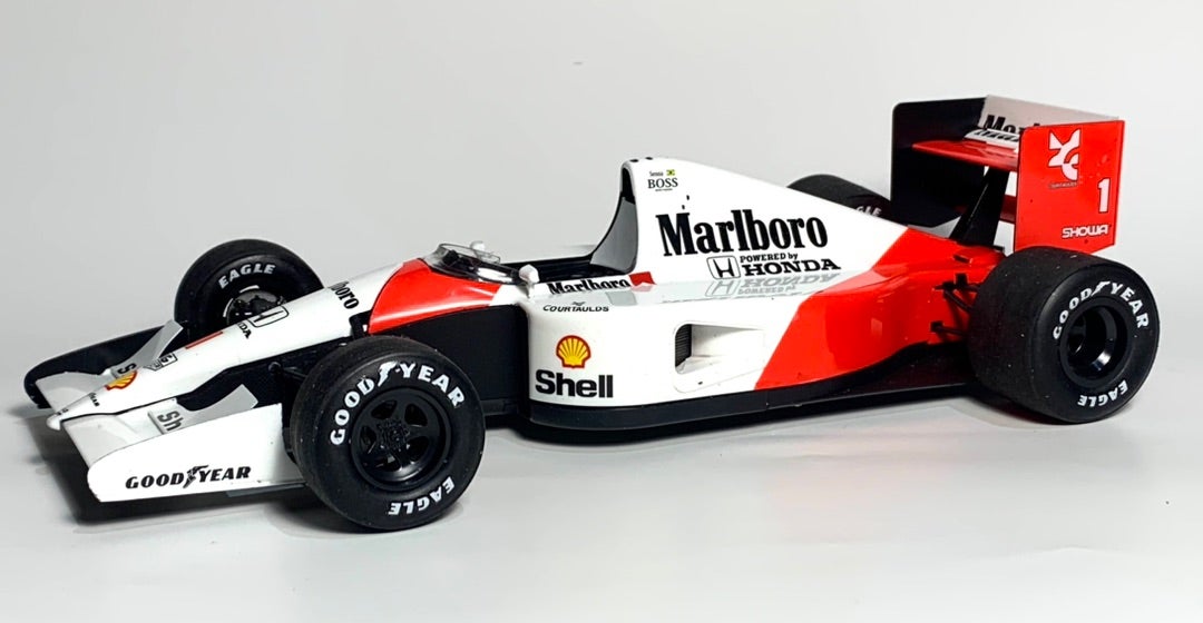 フジミ1/20マクラーレンホンダMP4/6 完成 | 駆け抜ける模型生活