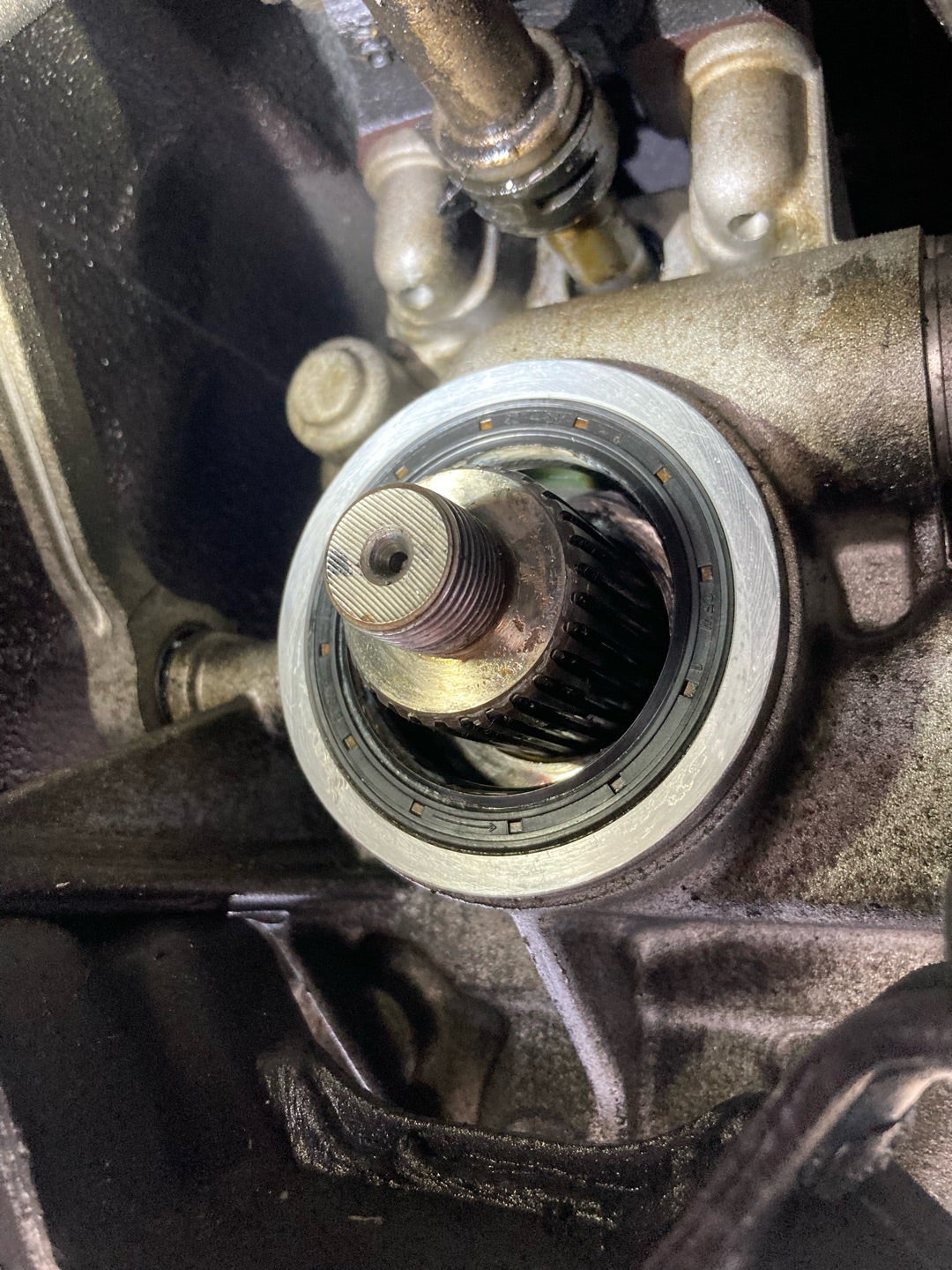 JZA80 スープラ ゲトラグミッション オイル漏れ エンジンオイル漏れ