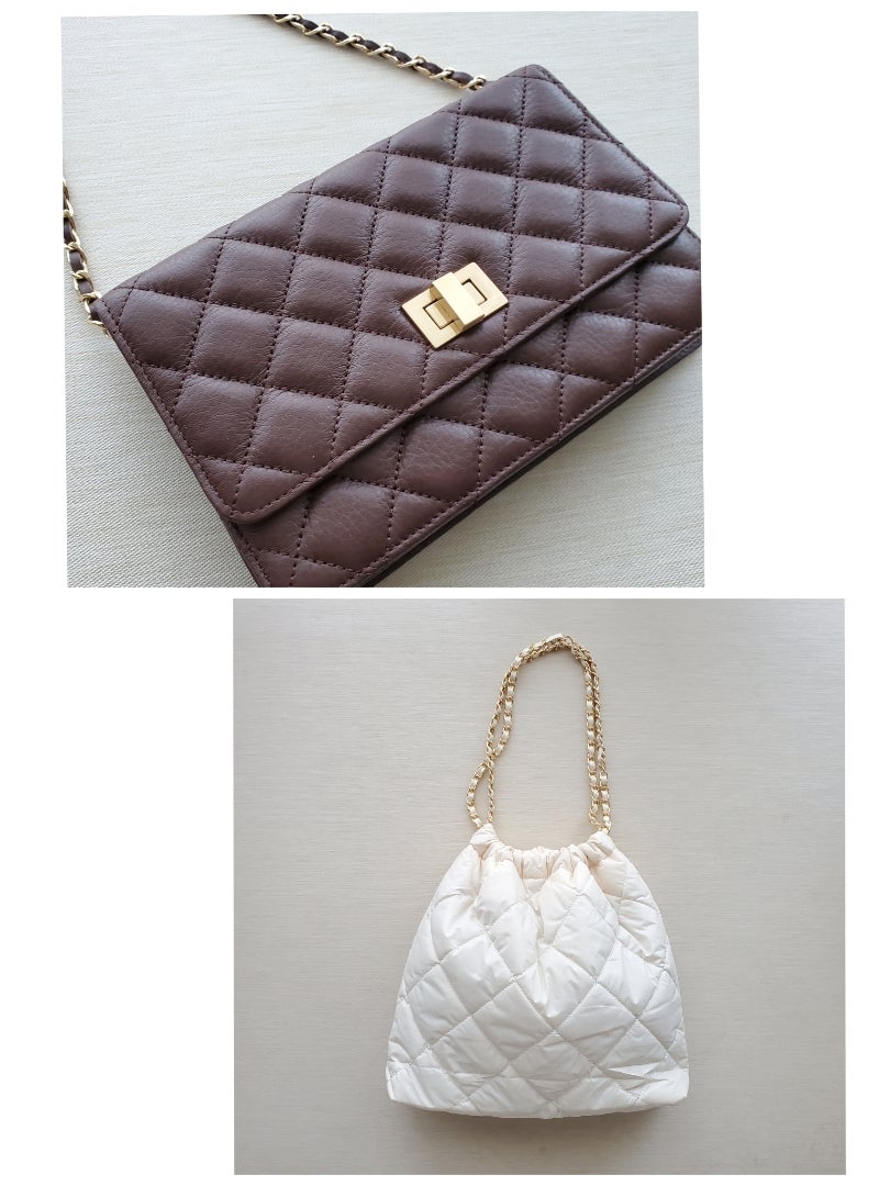 CHANEL キルティングバッグとポーチセット CHANEL キルティングバッグ