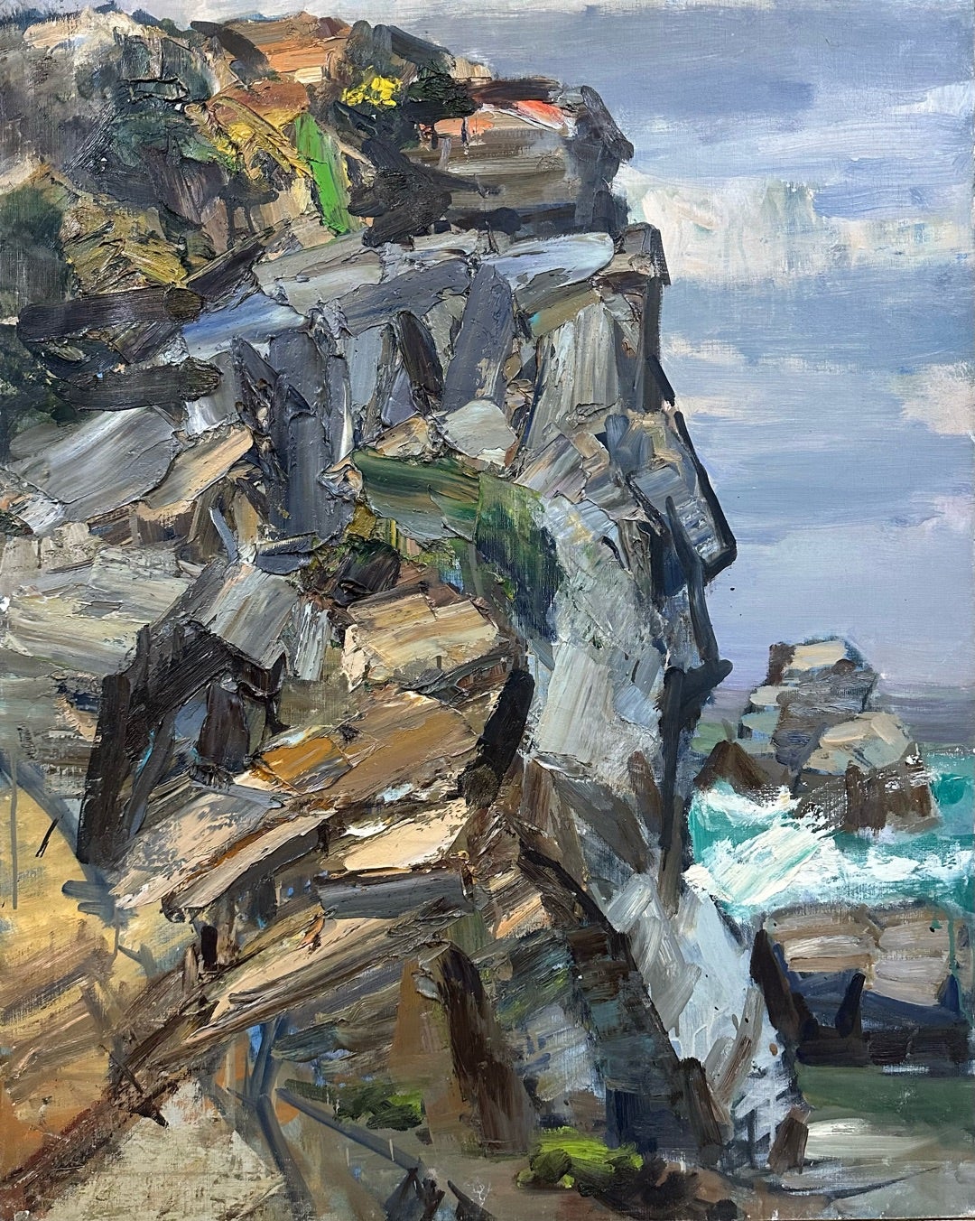 ☆F30☆作者不詳「犬吠岬」油彩 F-30号 キャンバスのみ | アート