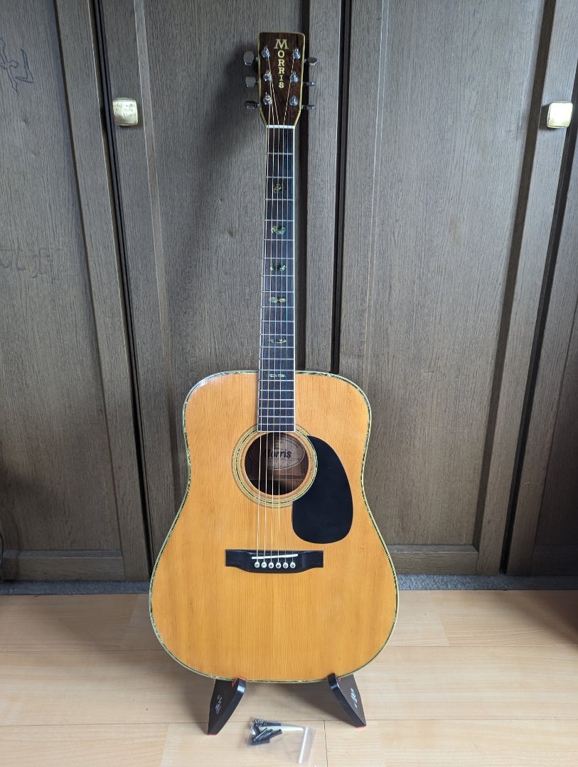 No:5 Morris W-40ハカランダ 縦ロゴ | ゆずマンのギター説明ブログ