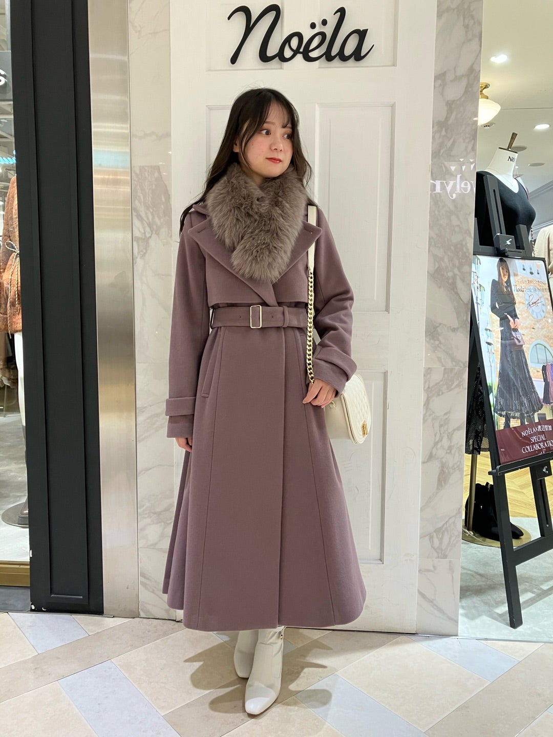 2WAYカラーバックプリーツウールトレンチコート | Noela(ノエラ