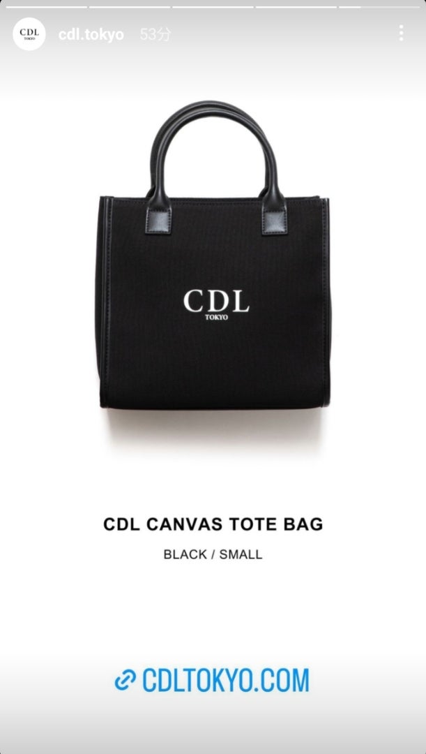 10/30(月)18:00～ CDL CANVAS TOTE BAG 予約販売・受注生産に