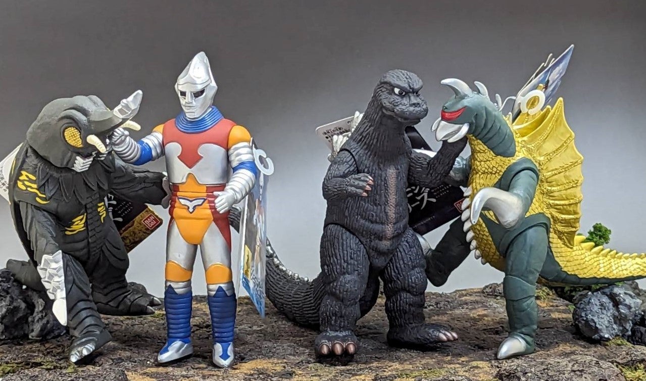 バンダイ 東宝ソフビ大検証 ゴジラ1973 & メガロ & ジェットジャガー