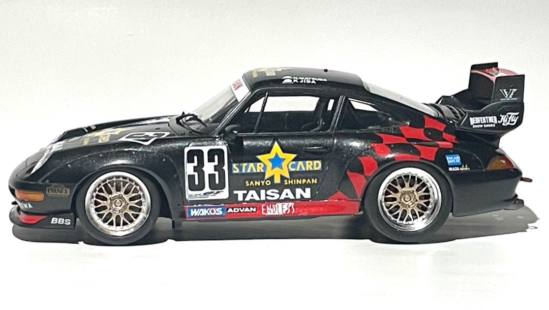 タミヤ1/24タイサンスターカードポルシェ911GT2 完成(再撮