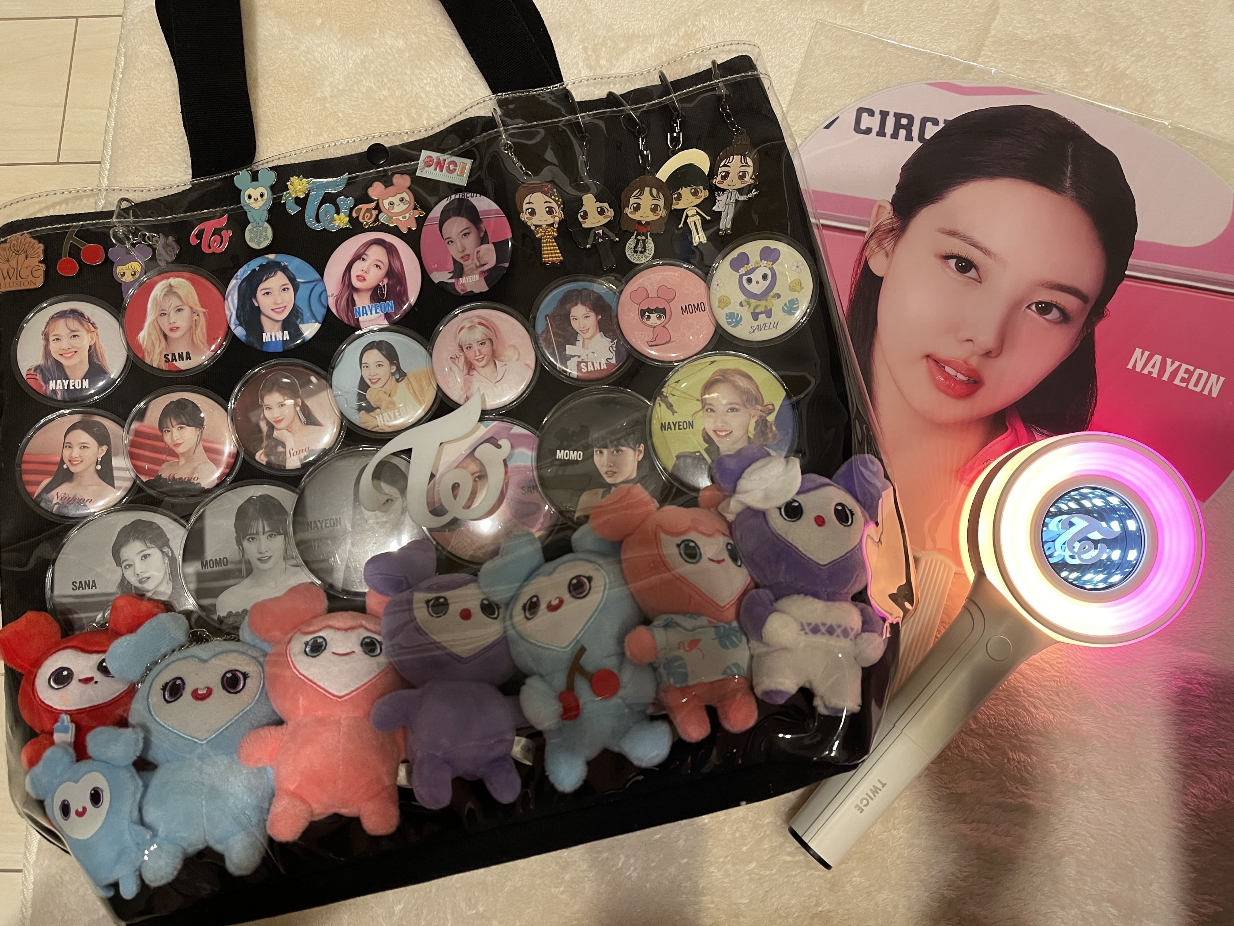 TWICE サナ 痛バ バラ売り×】TWICE サナ 痛バ 缶バッジ トートバッグ