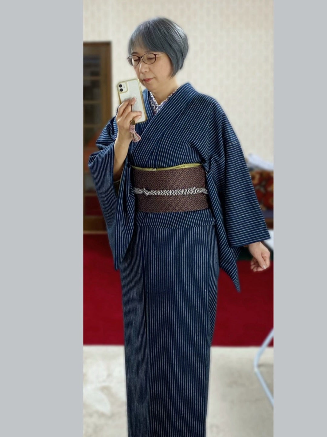 好きな浦野理一の着物を着て、「紬・絣について」の初回 | 着物で