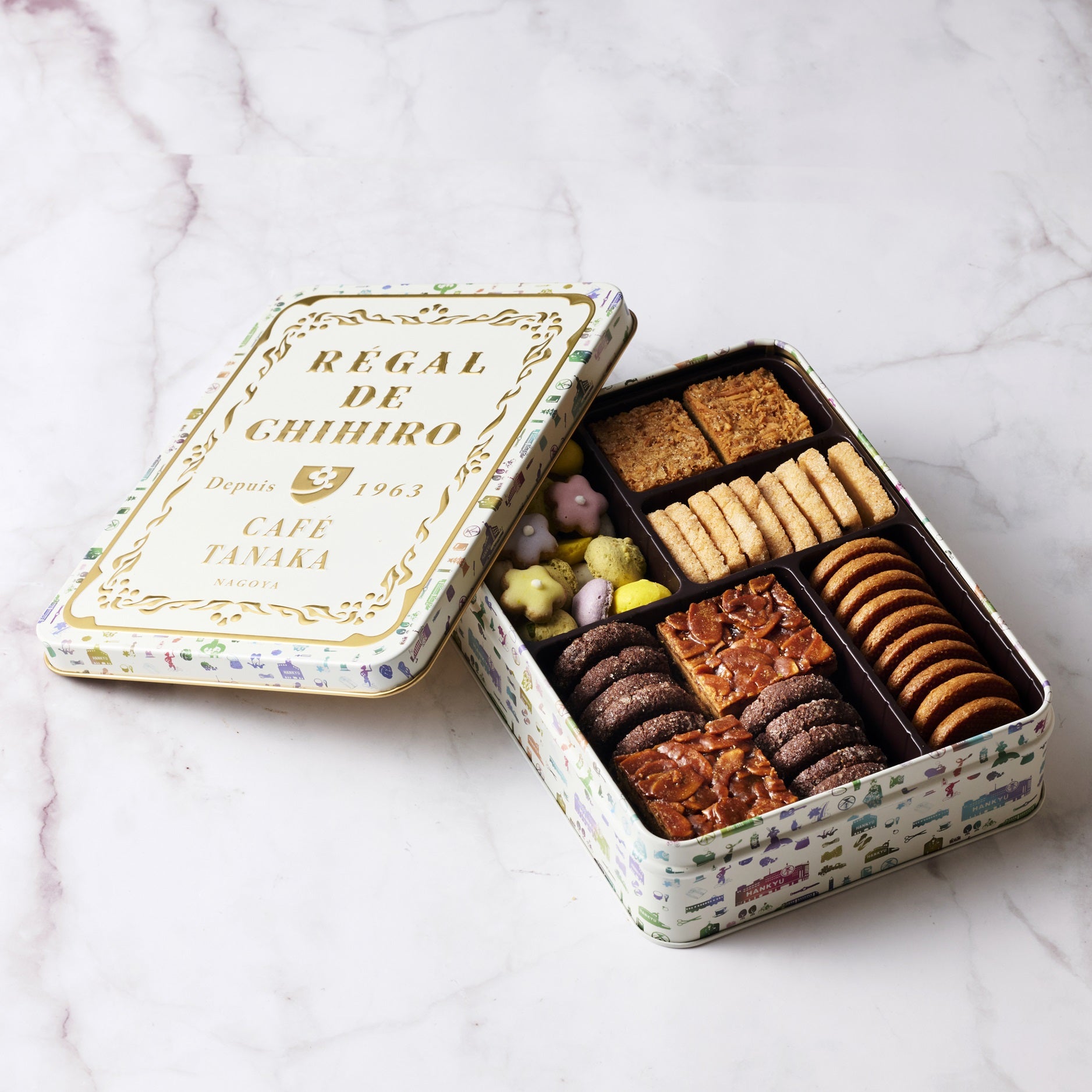 阪急うめだ本店】期間限定 阪急包装紙復刻デザインがクッキー缶に