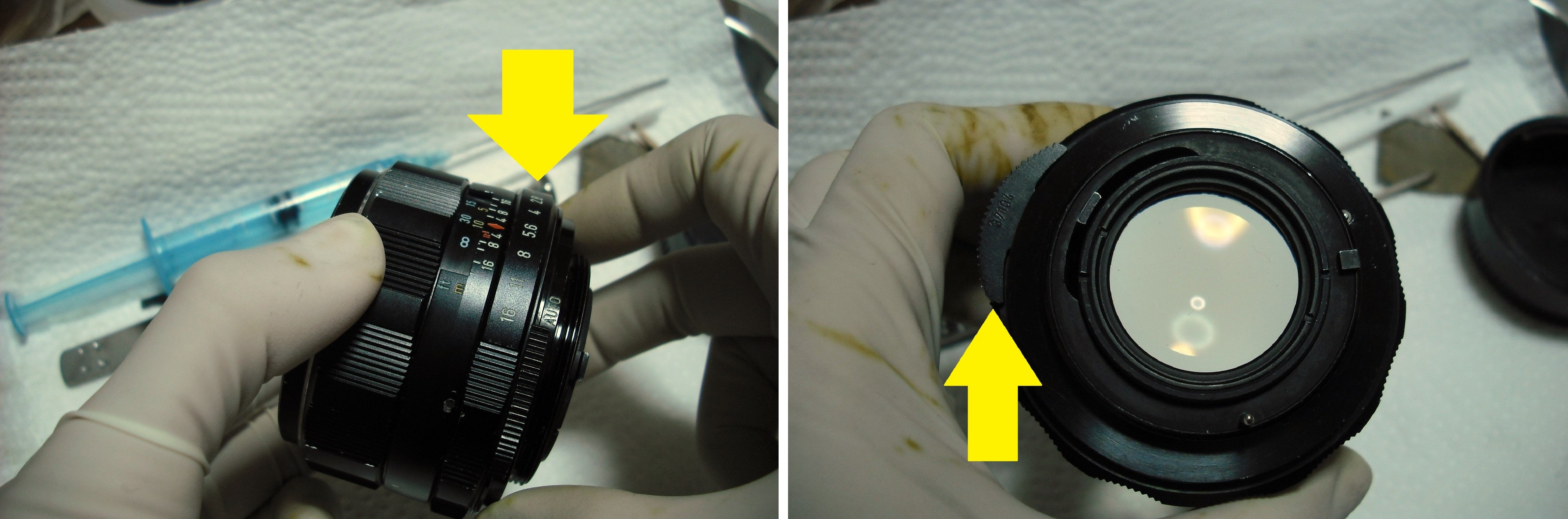 Super-Multi-Coated TAKUMAR 55mm F1.8」分解掃除 | ハネっちの