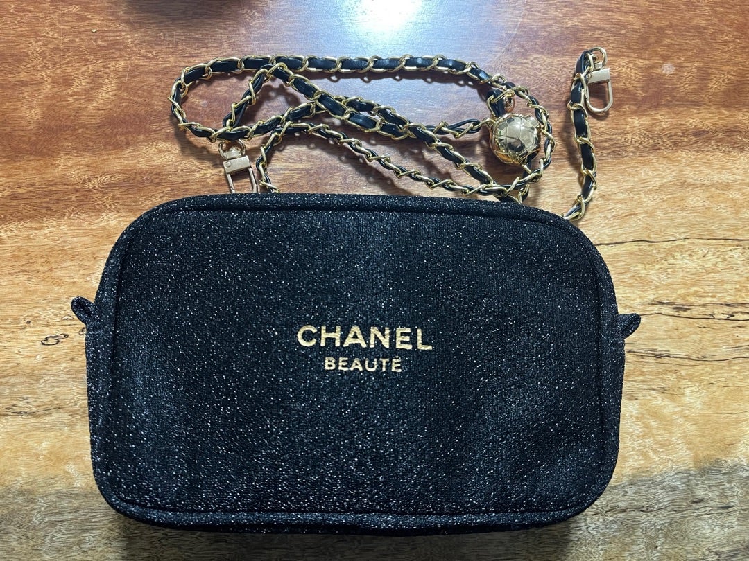 CHANEL化粧ポーチをショルダーバッグにしてみた | MiMiの美味しい日記