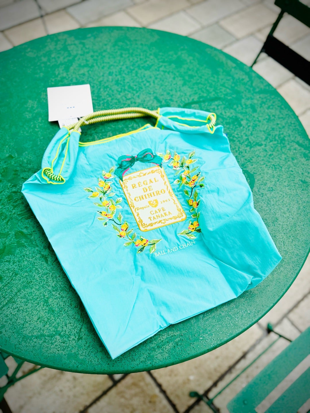 日本橋三越 カフェタナカコラボ、ボールアンドチェーンバッグとお菓子