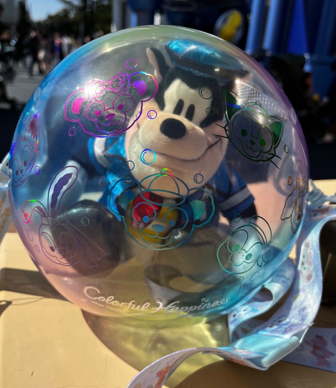 ダッフィーのポップコーンバケットにぬいばを入れるなら♡カラフル