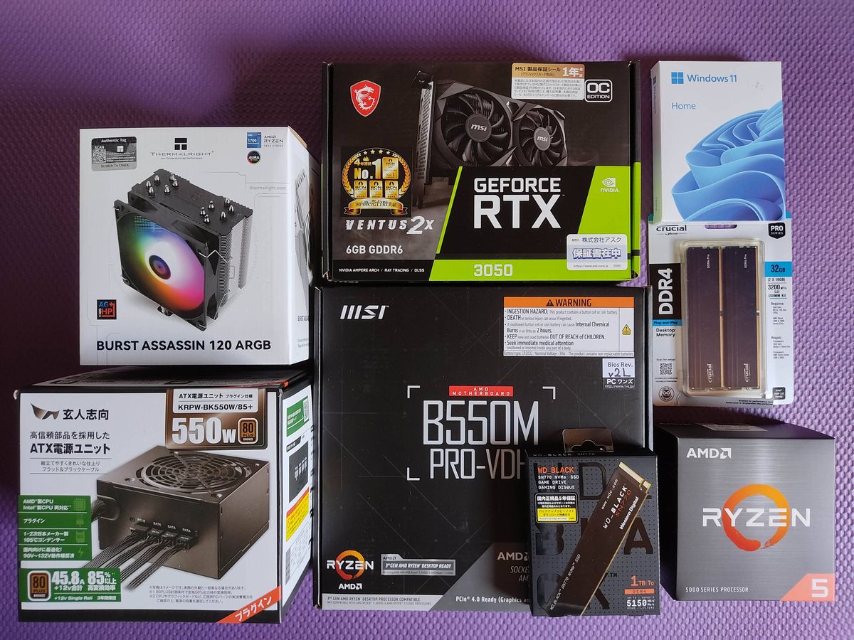 Ryzen 5 5600×GeForce RTX 3050自作PC（パーツ編） | オウルの