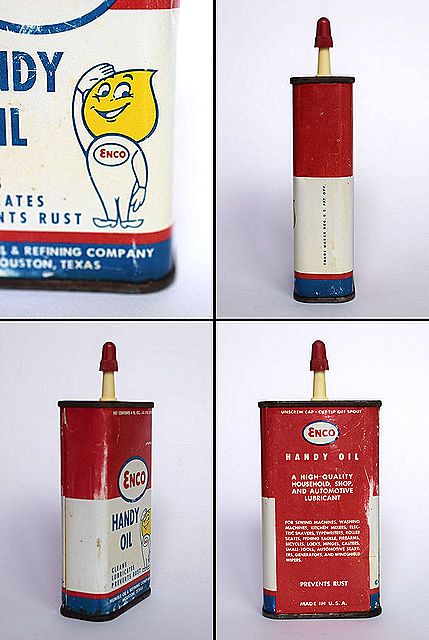 1950's ESSO エッソ オイルドロップ ビンテージ 貯金箱 赤色 USA