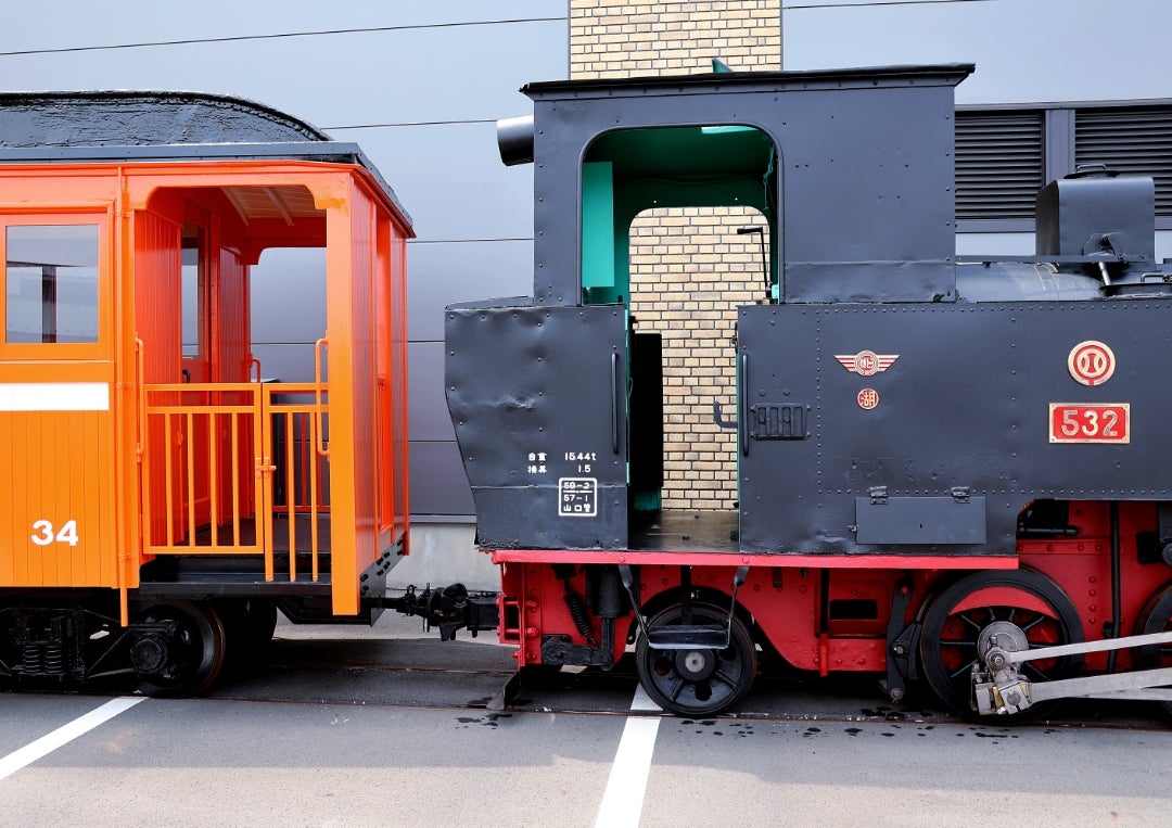 関水金属鶴ヶ島新工場の532号蒸気機関車と34号木造客車①(2025年6月9日