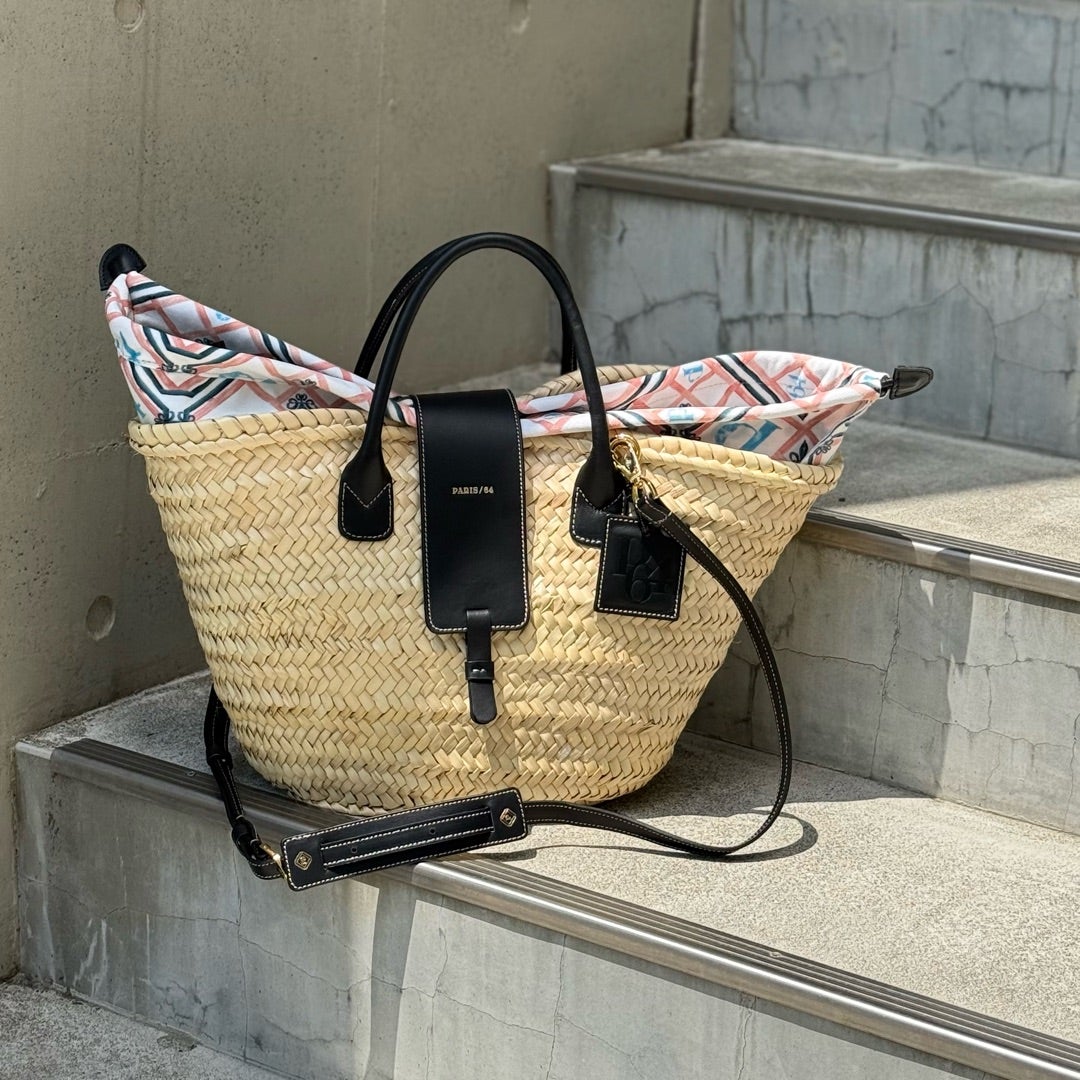 ブラックで差をつける。『PARIS/64』の洗練バスケット、夏はこのバッグ
