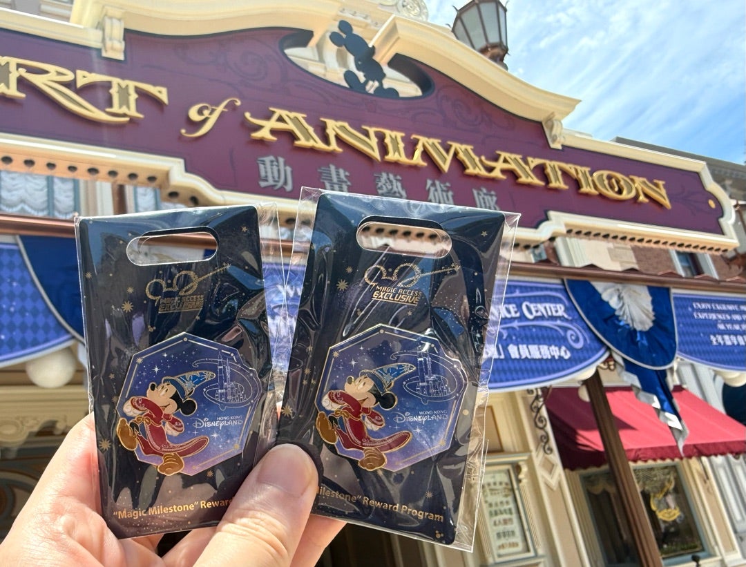 HKDLマジックアクセスのピンバッジをゲット(*´∀｀*) | めがうさ日和