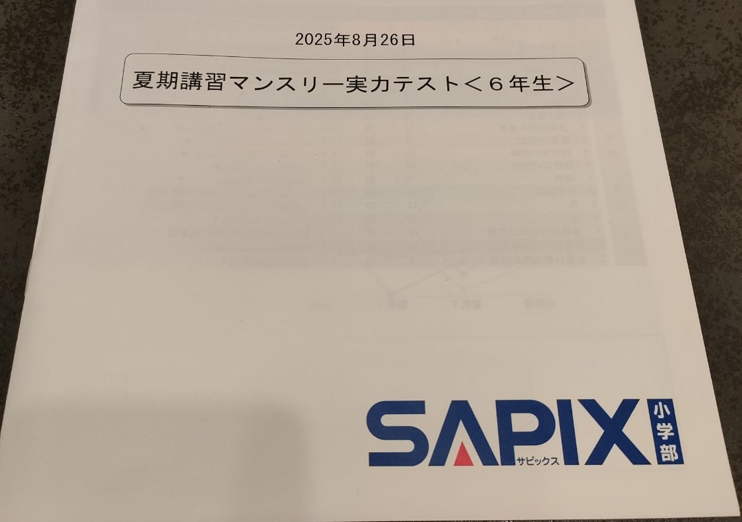 原本✨未使用】SAPIX 5年生 マンスリー2025年12月実施分 美品原本