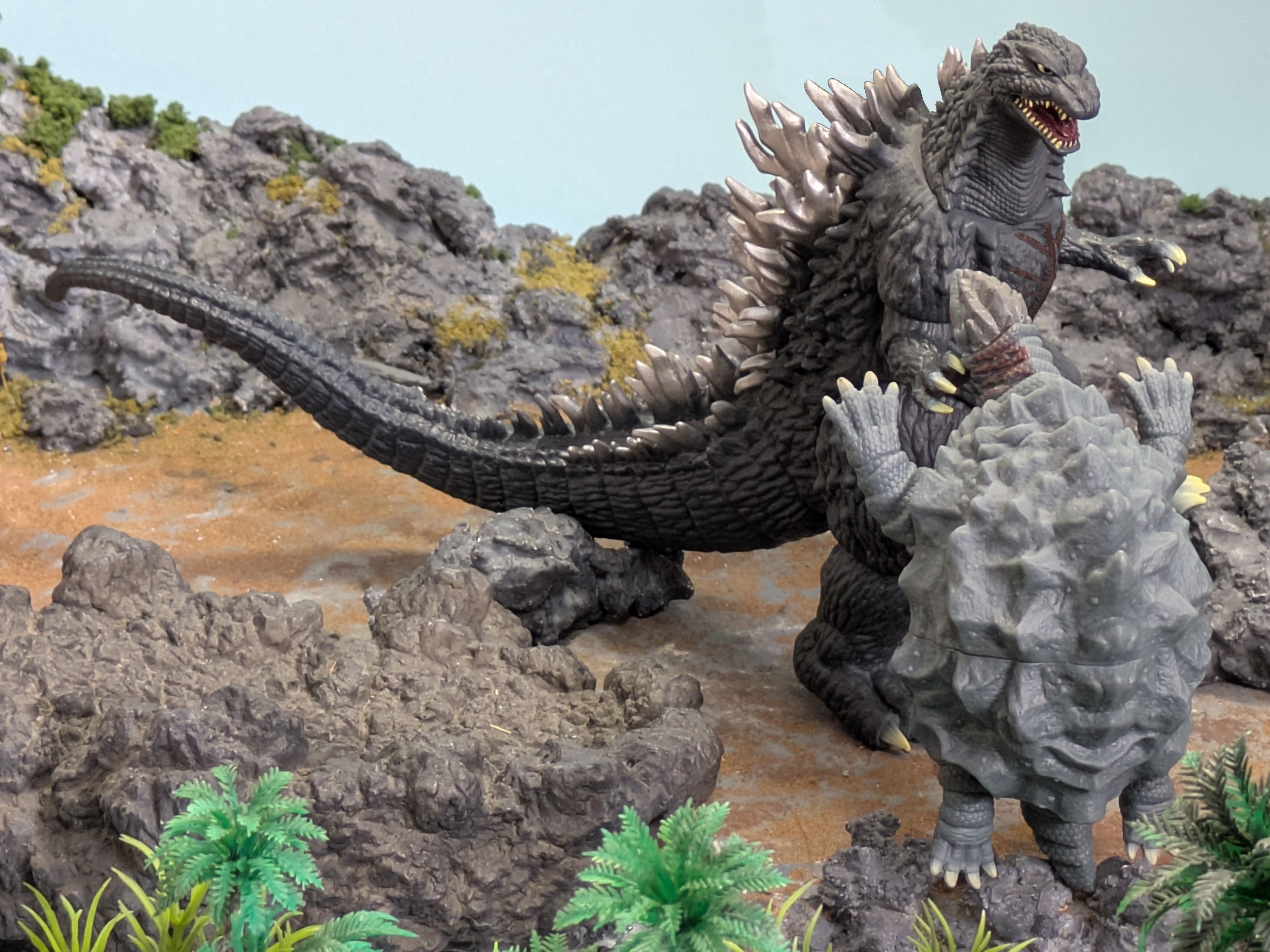 ムービーモンスターシリーズ ゴジラ(2003)with カメーバ(2003)セット