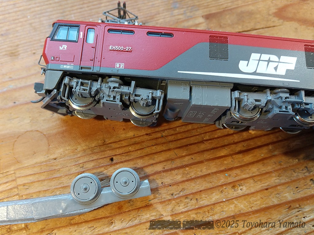 jr貨物EH500形電気機関車(KATO)のトラクションタイヤ増【nゲージ鉄道