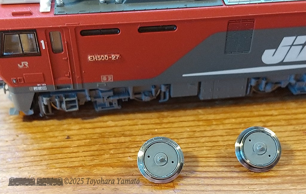 jr貨物EH500形電気機関車(KATO)のトラクションタイヤ増【nゲージ鉄道