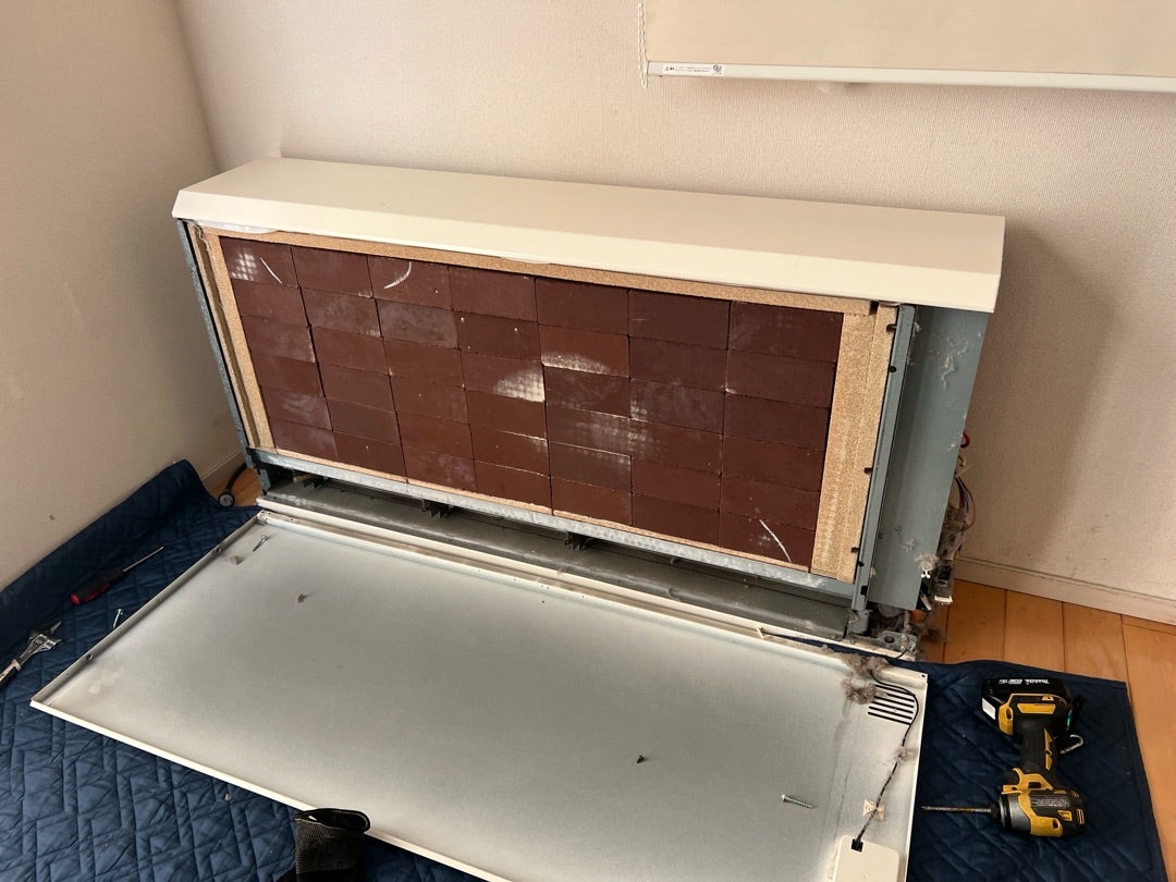 富山県 ユニデールの蓄熱暖房機撤去 蓄暖を撤去してピアノを置いて活用