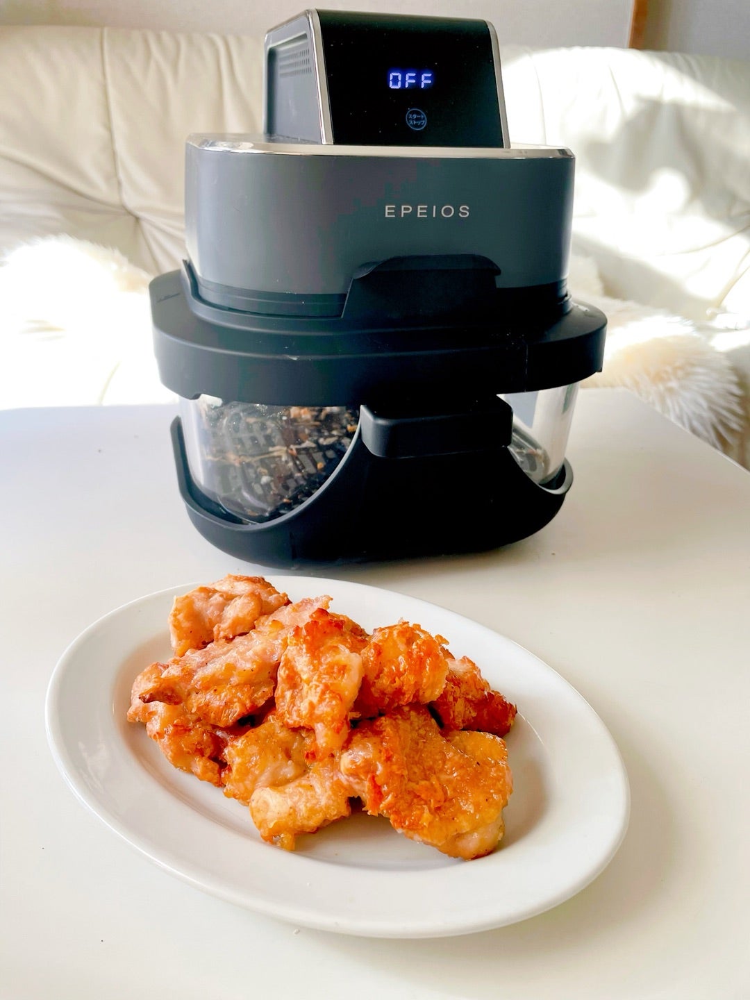 エペイオス ノンフライヤー 4L＋1.5L｜魚焼きが劇的にラク！もうグリル