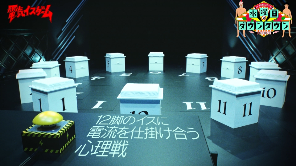 水曜日のダウンタウン 6月12日(水)放送分 電気イスゲーム ほか