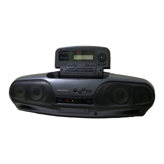 パナソニック ポータブルステレオCDラジカセコブラトップ RX-DT707