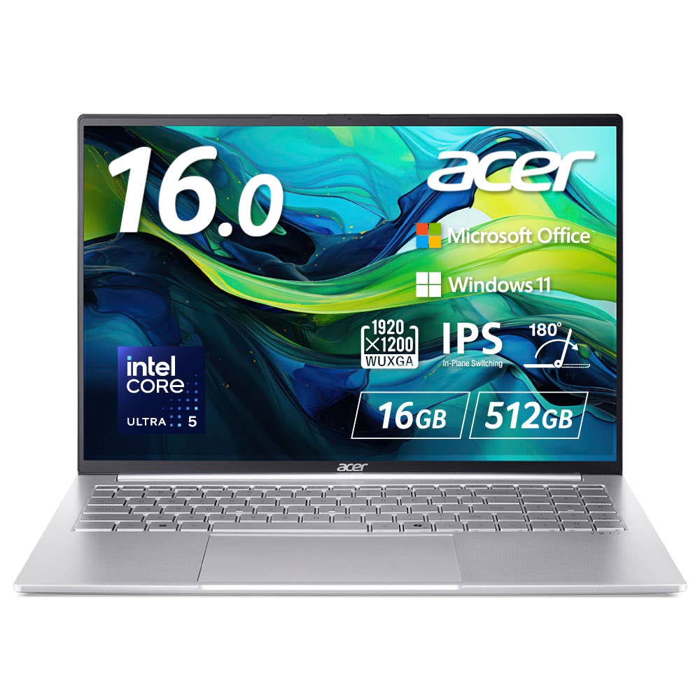 Acer ノートパソコン Swift Lite 16 AI Core Ultra 5 16GBメモリー