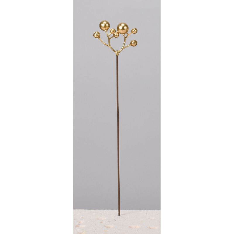 造花】アスカ/ベリーピック(1袋6本入) ゴールド/A-74607-40 - 花材通販