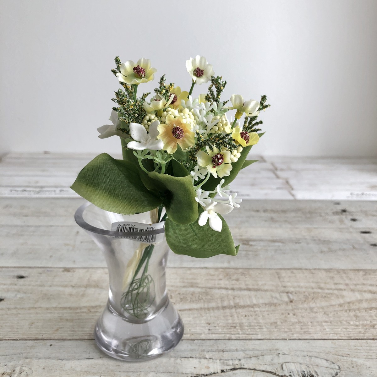 造花】アスカ/ミックスフラワーピック(1束3本) ソフトイエロー/A-32037