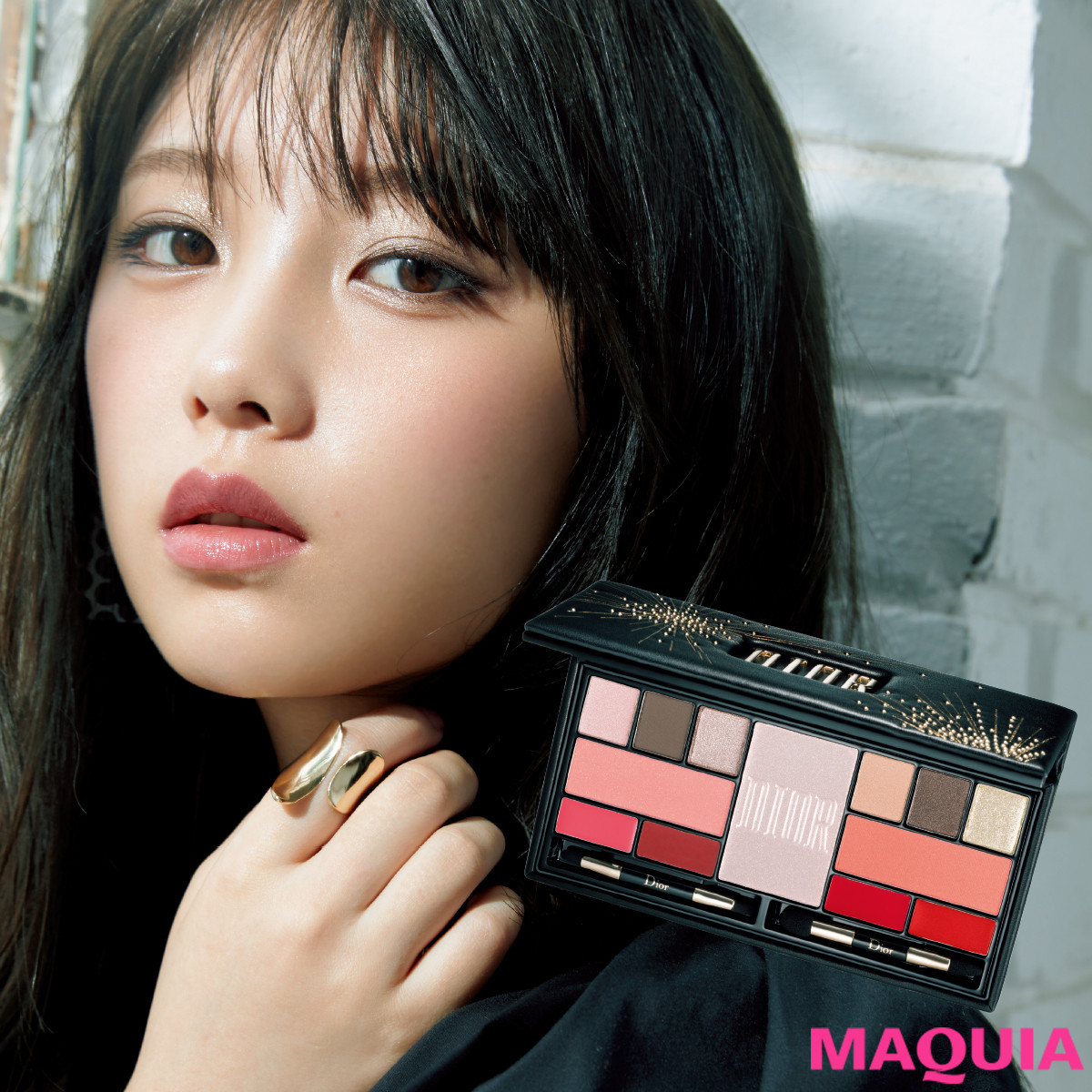 ディオールの限定パレットで完成！ ミステリアスなムード漂うシアーな