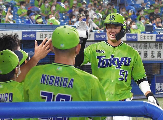 ヤクルト2年目浜田太貴「すごくうれしい」プロ初本塁打 村上に続く