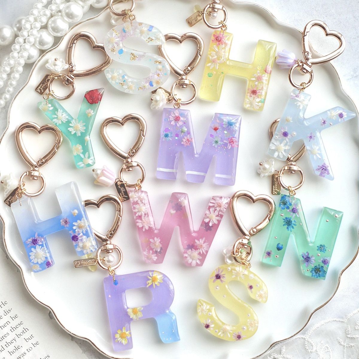 作家のためのレジン 『イニシャルキーホルダースターターキット