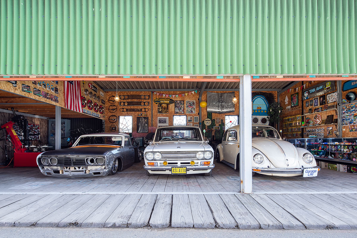 D.I.Y.で仕上げた自作のアイディアガレージ【Garage Life