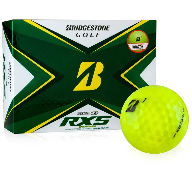 Bridgestone Tour B RXS Yellow Golf Balls - Golfballs.com