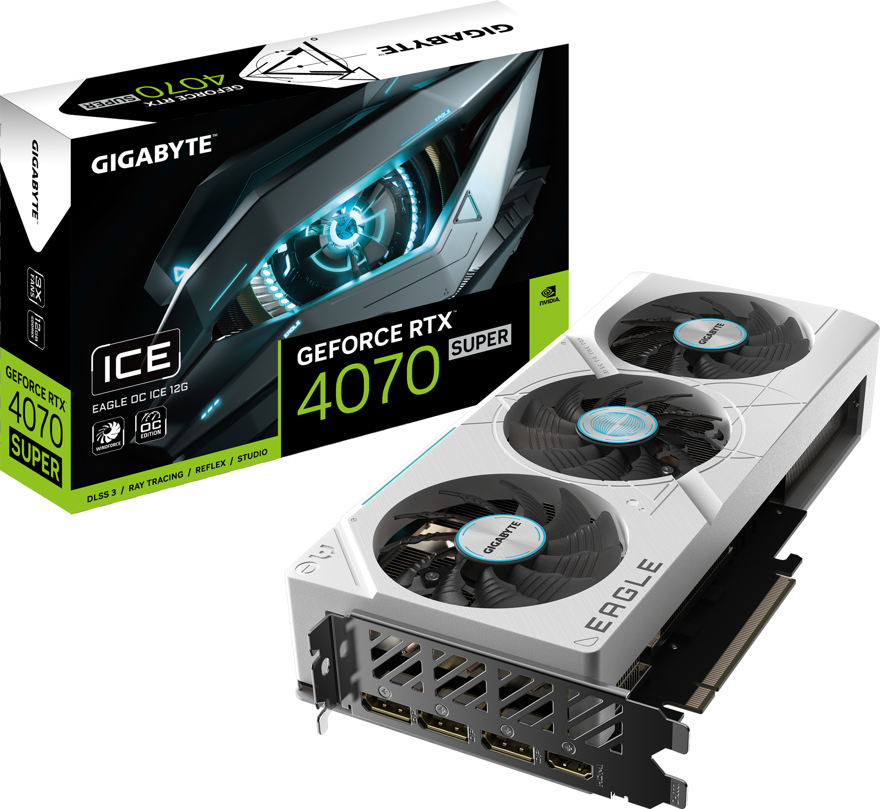 GeForce RTX™ 4070 SUPER EAGLE OC ICE 12G - GIGABYTE Global