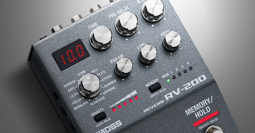 BOSS RV-200 Reverb Effects Pedal Black | Guitar Center