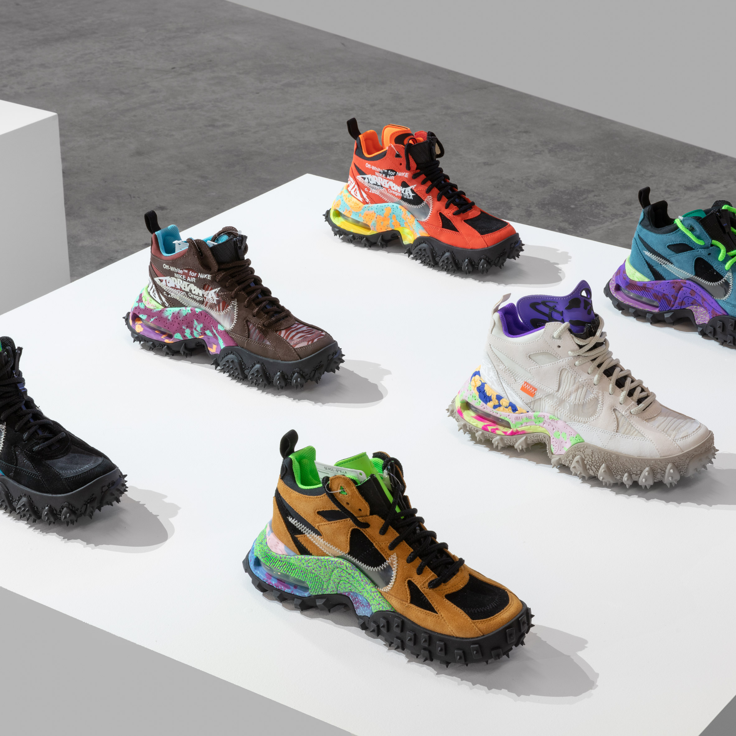 Hundreds of Virgil Abloh-designed sneakers showcased at Miami Art Week