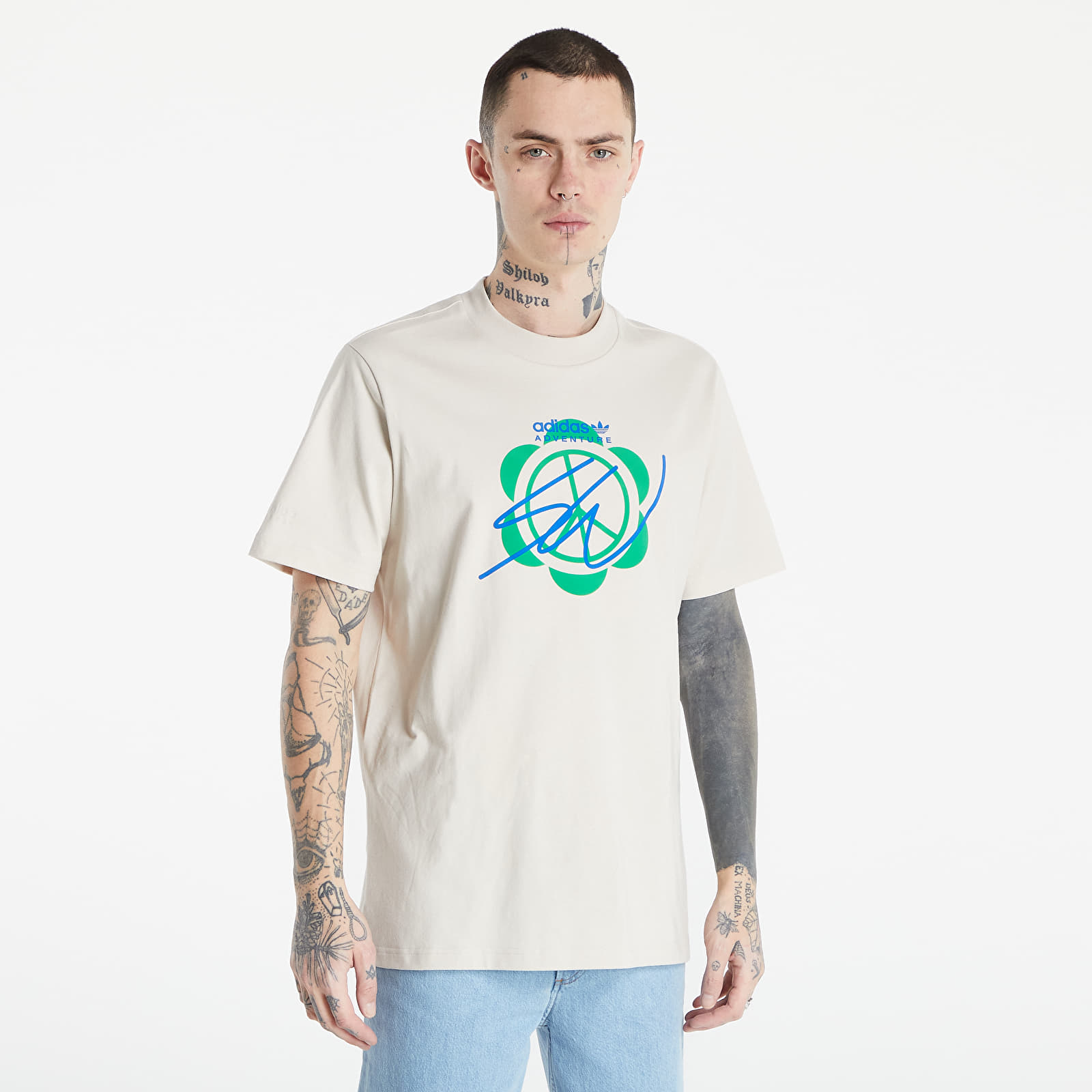 T-shirts adidas x Sean Wotherspoon Reversible Tee Cream Brown