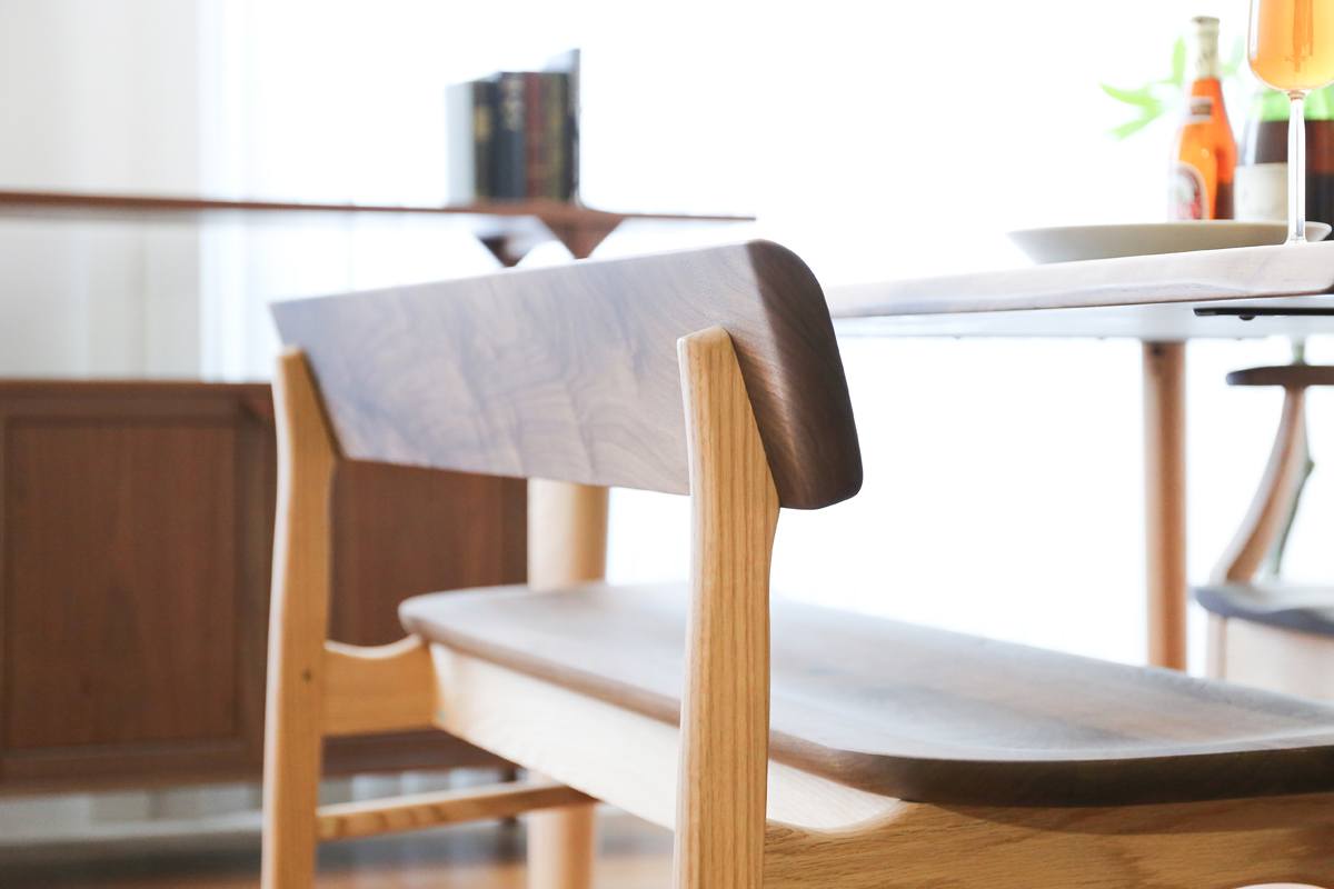 ibata直営 Sign サイン 背付ベンチ｜CHAIR｜飛騨の家具/国産家具/無垢