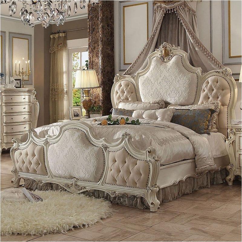 26880q-hb Acme Furniture Antique White Queen Bed