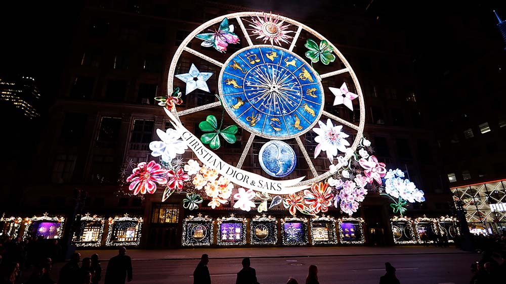 Not so happy holidays: Saks's famous Christmas light display is