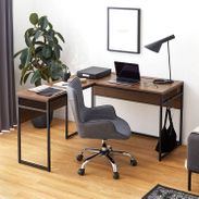 L字デスク(ライトブラウン)ヴィンテージデザインの男前家具 | 【公式