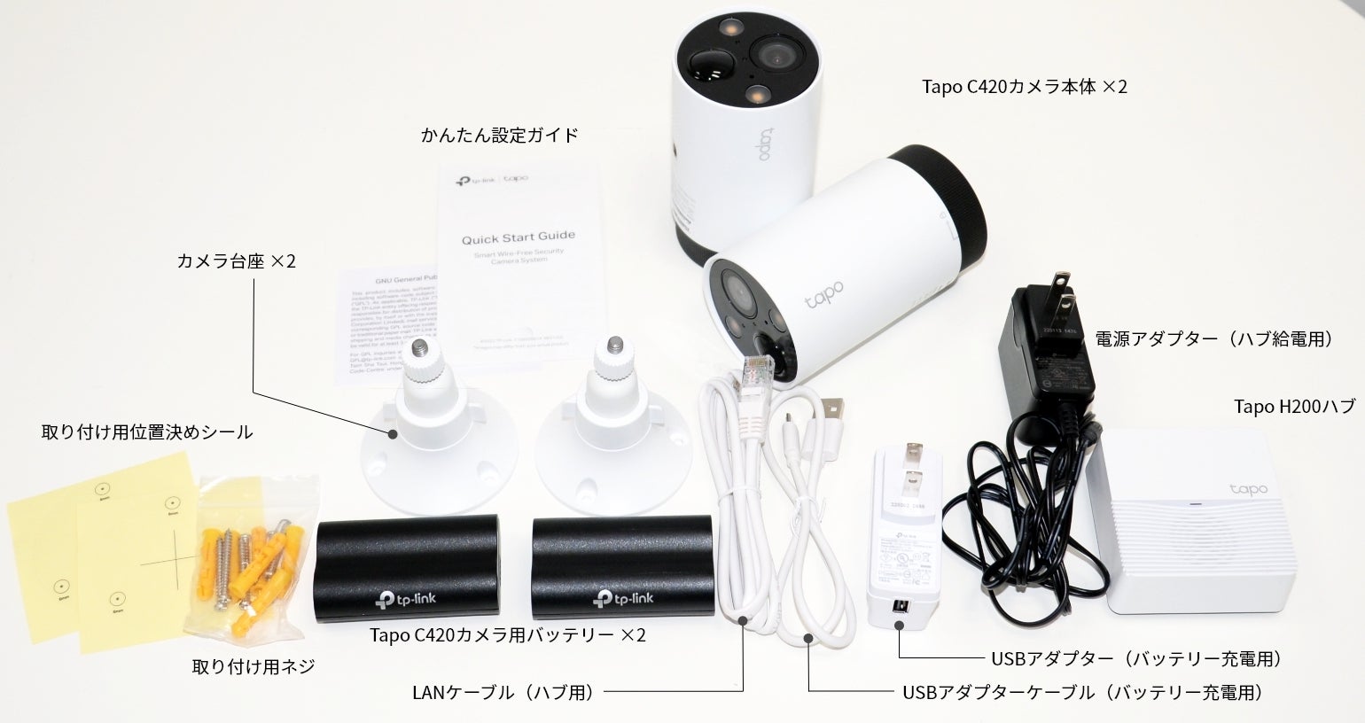 シェアNo.1》配線不要、AI搭載セキュリティカメラ Tapo C420S2