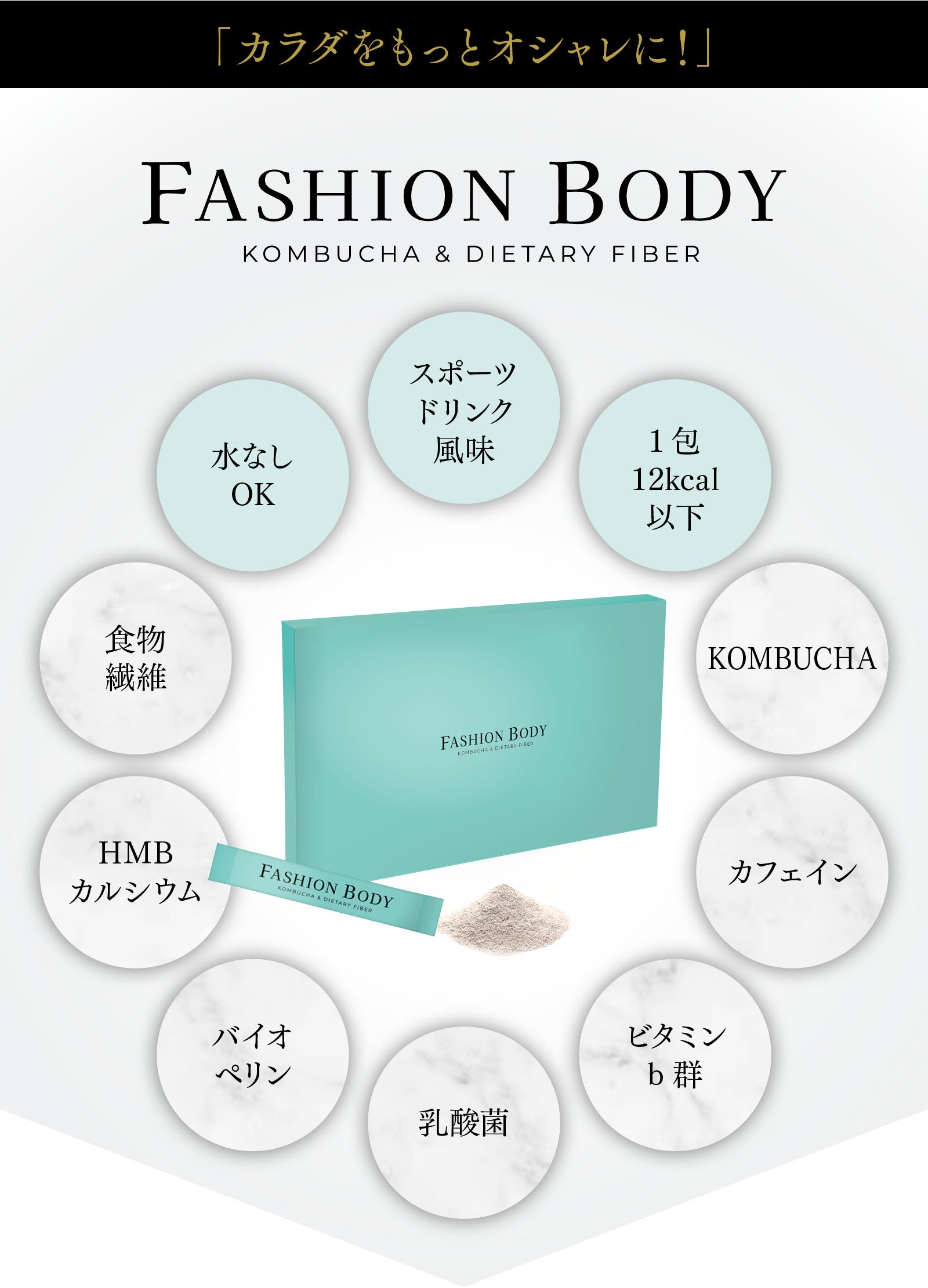 格闘家＆ブロガー才賀紀左衛門発！ボディメイクサプリ「FASHION BODY